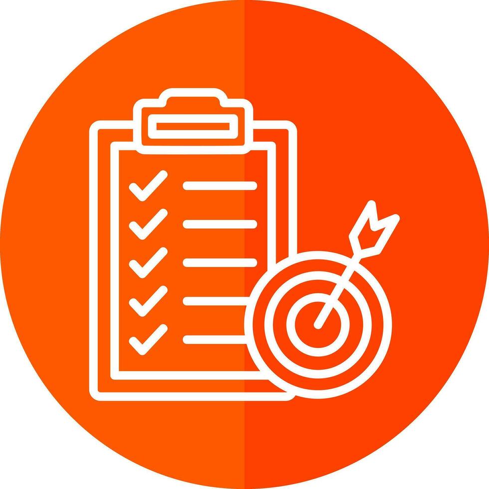 Goal Setting Vector Icon Design