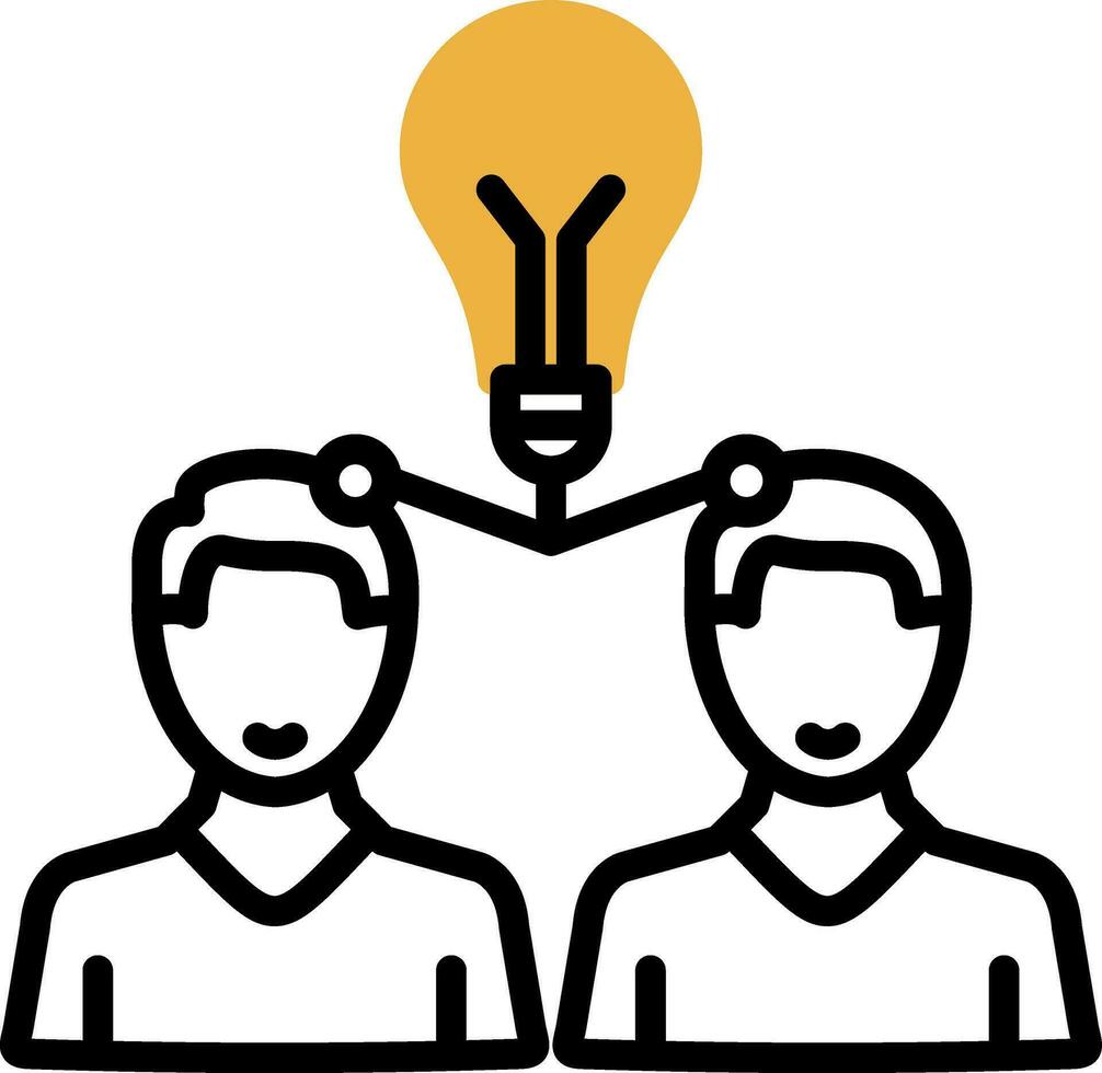 Knowledge Sharing Vector Icon Design