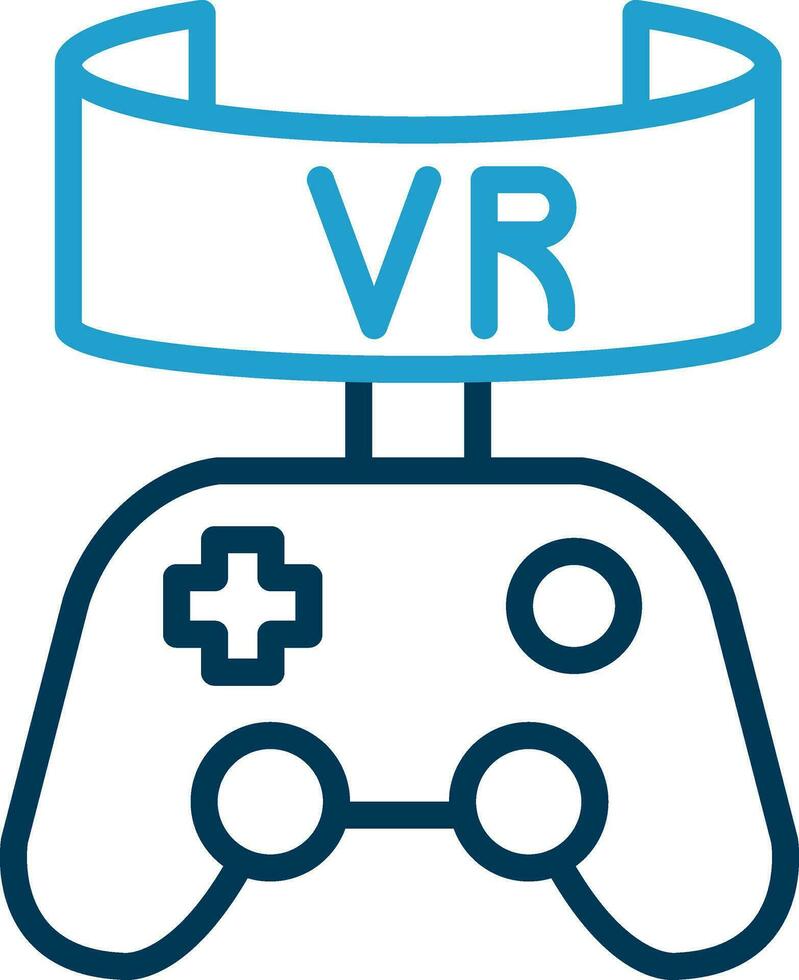 Vr Game Vector Icon Design