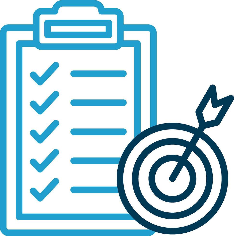 Goal Setting Vector Icon Design