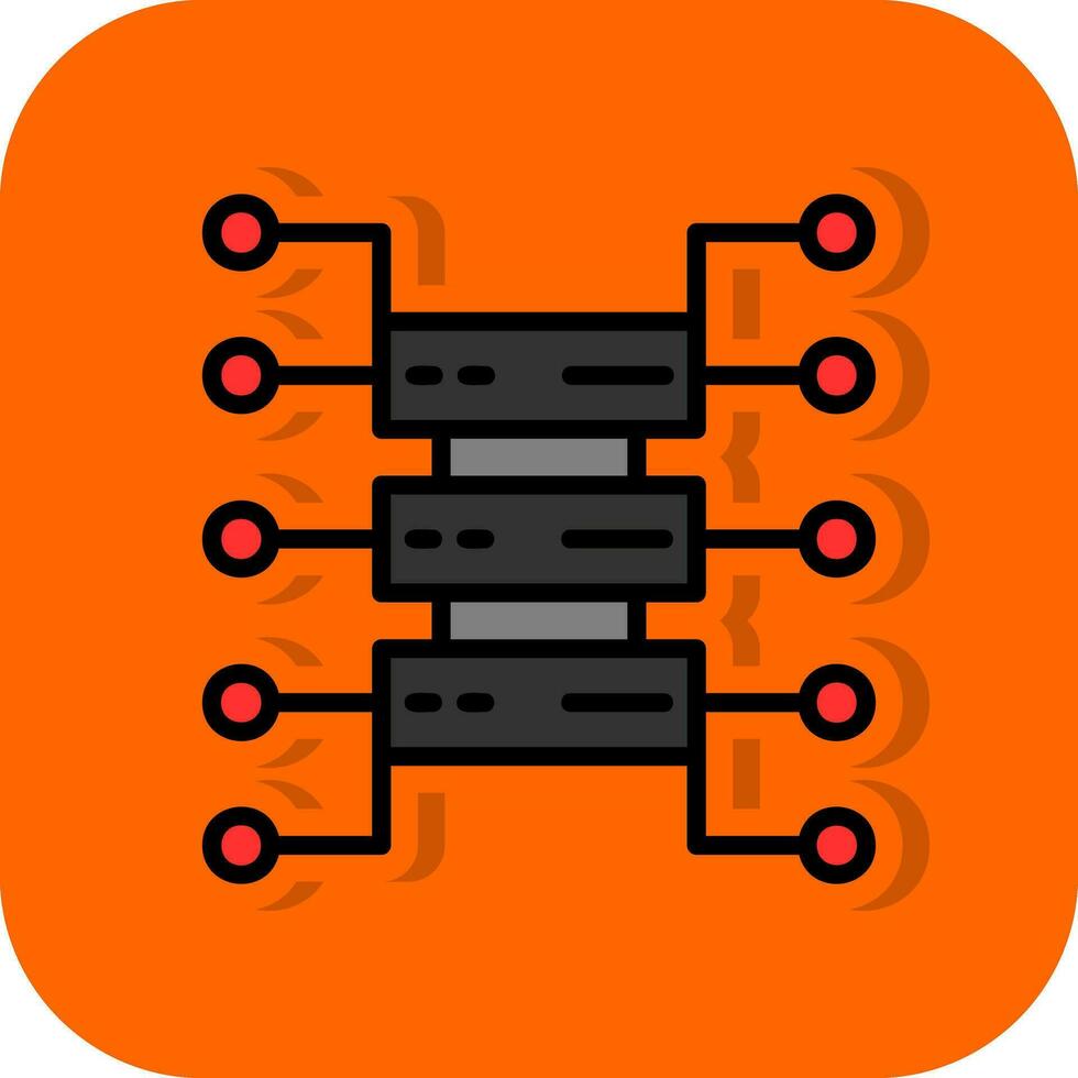 Organizational Structure Vector Icon Design