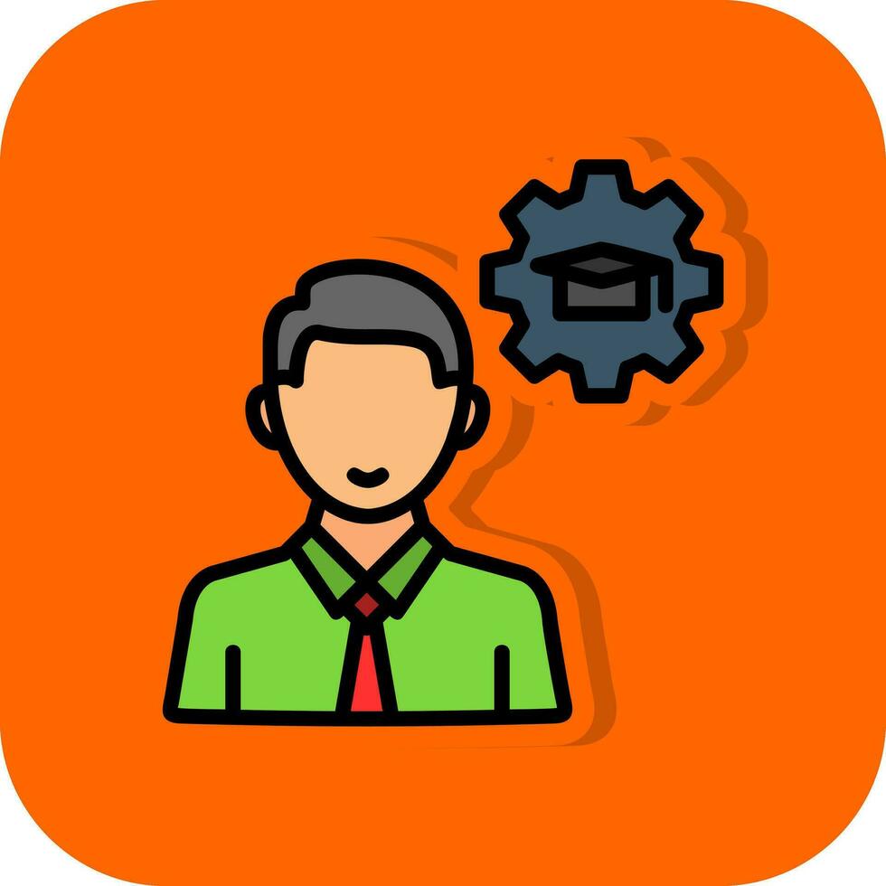 Knowledge Management Vector Icon Design