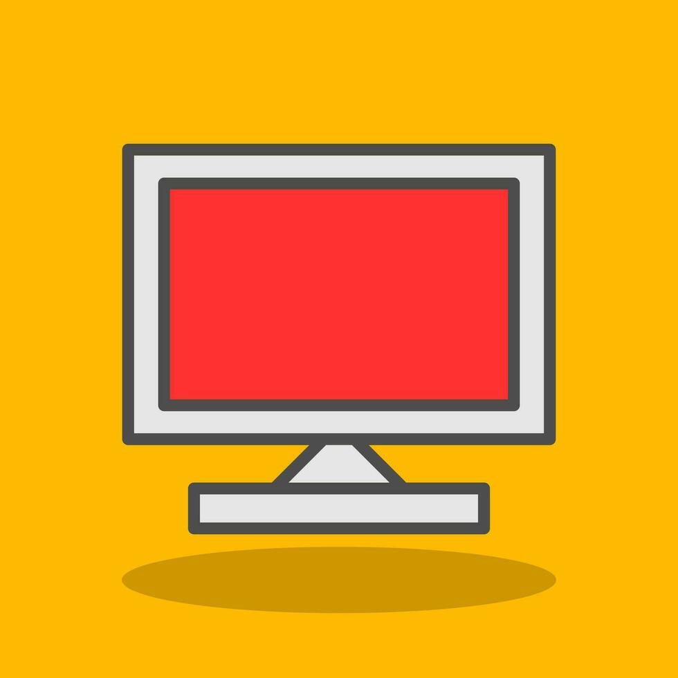 Monitor Screen Vector Icon Design