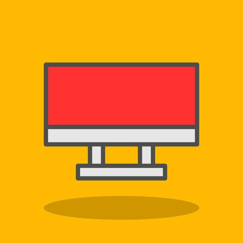 Monitor Screen Vector Icon Design