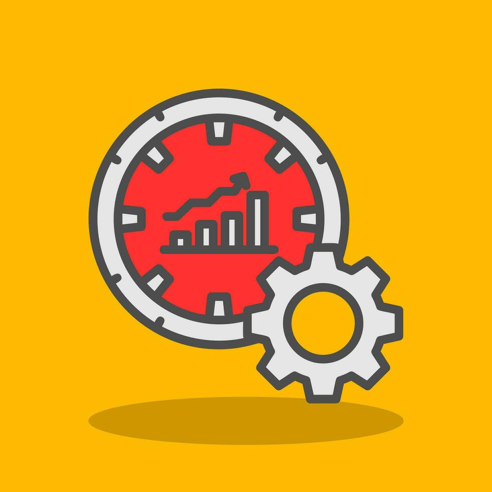 Performance Metrics Vector Icon Design