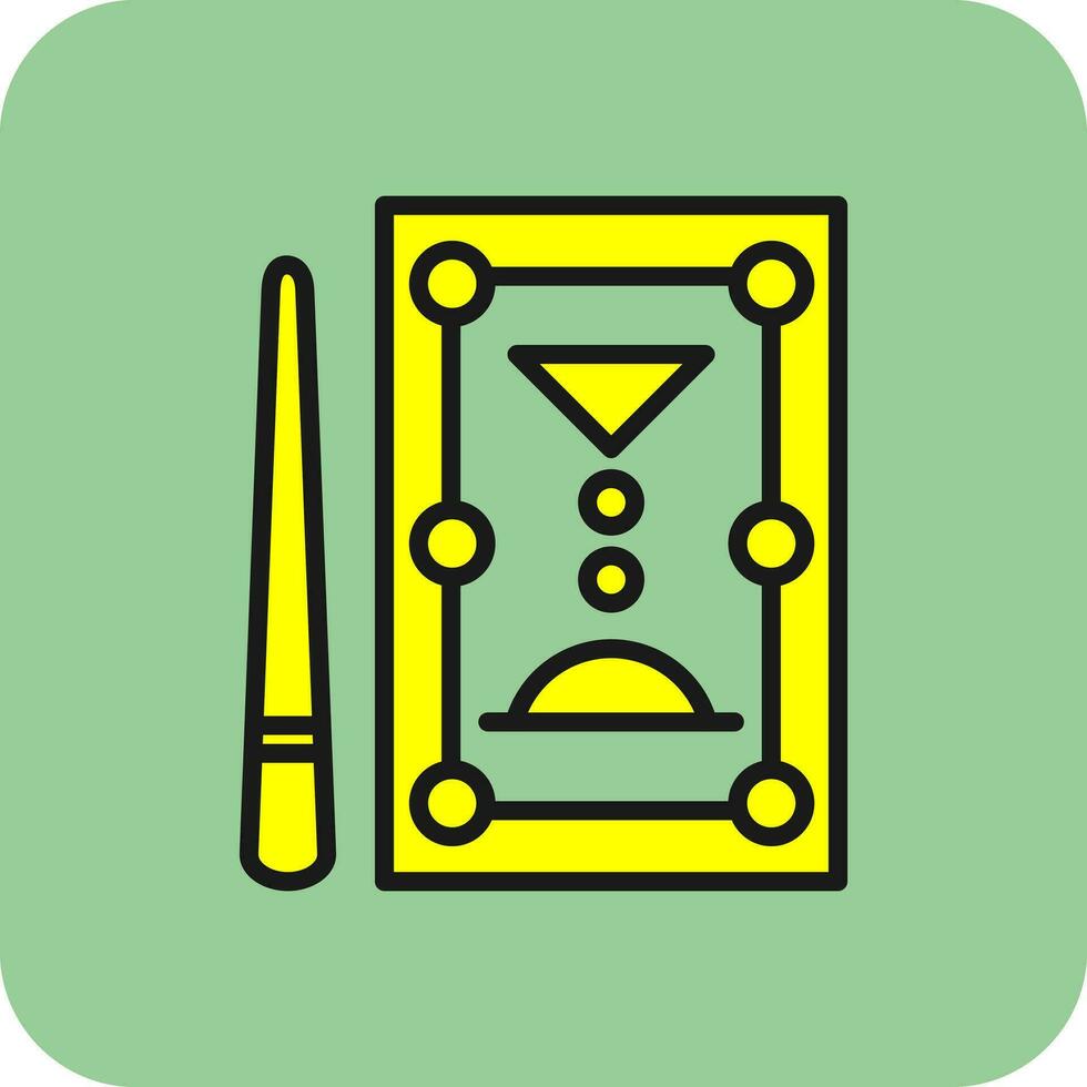 Pool Table Vector Icon Design