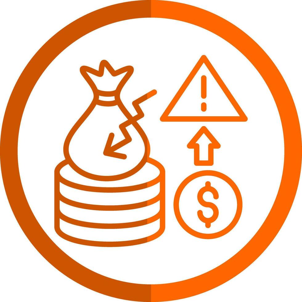 Bankruptcy Threat Vector Icon Design