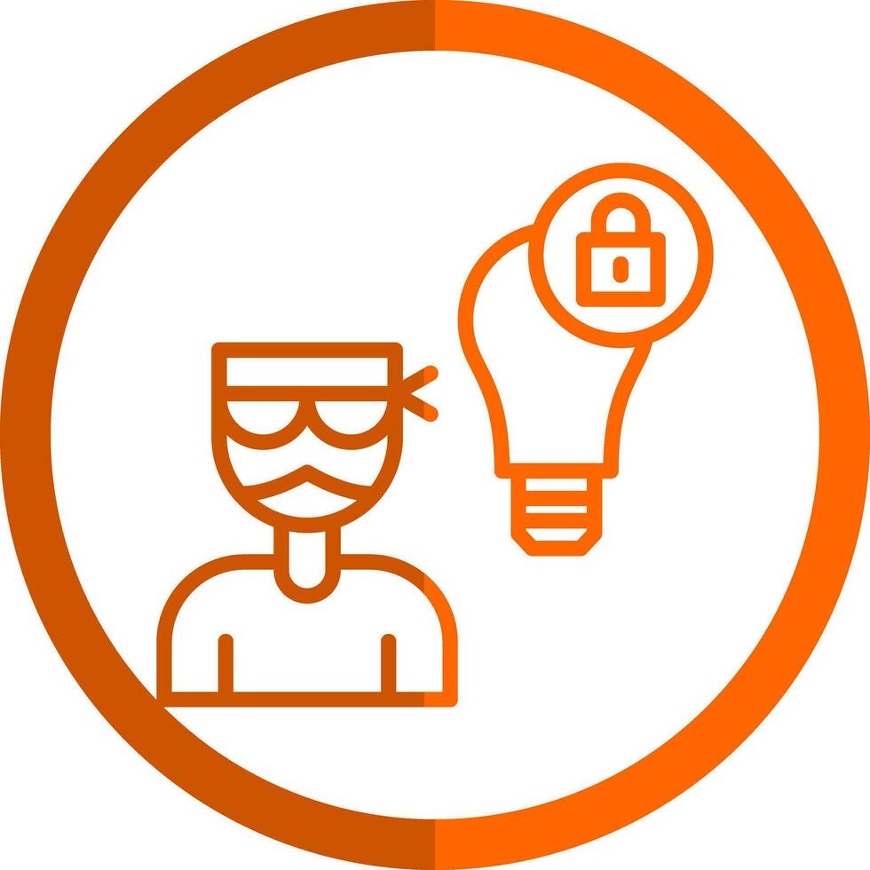 Intellectual Property Theft Vector Icon Design