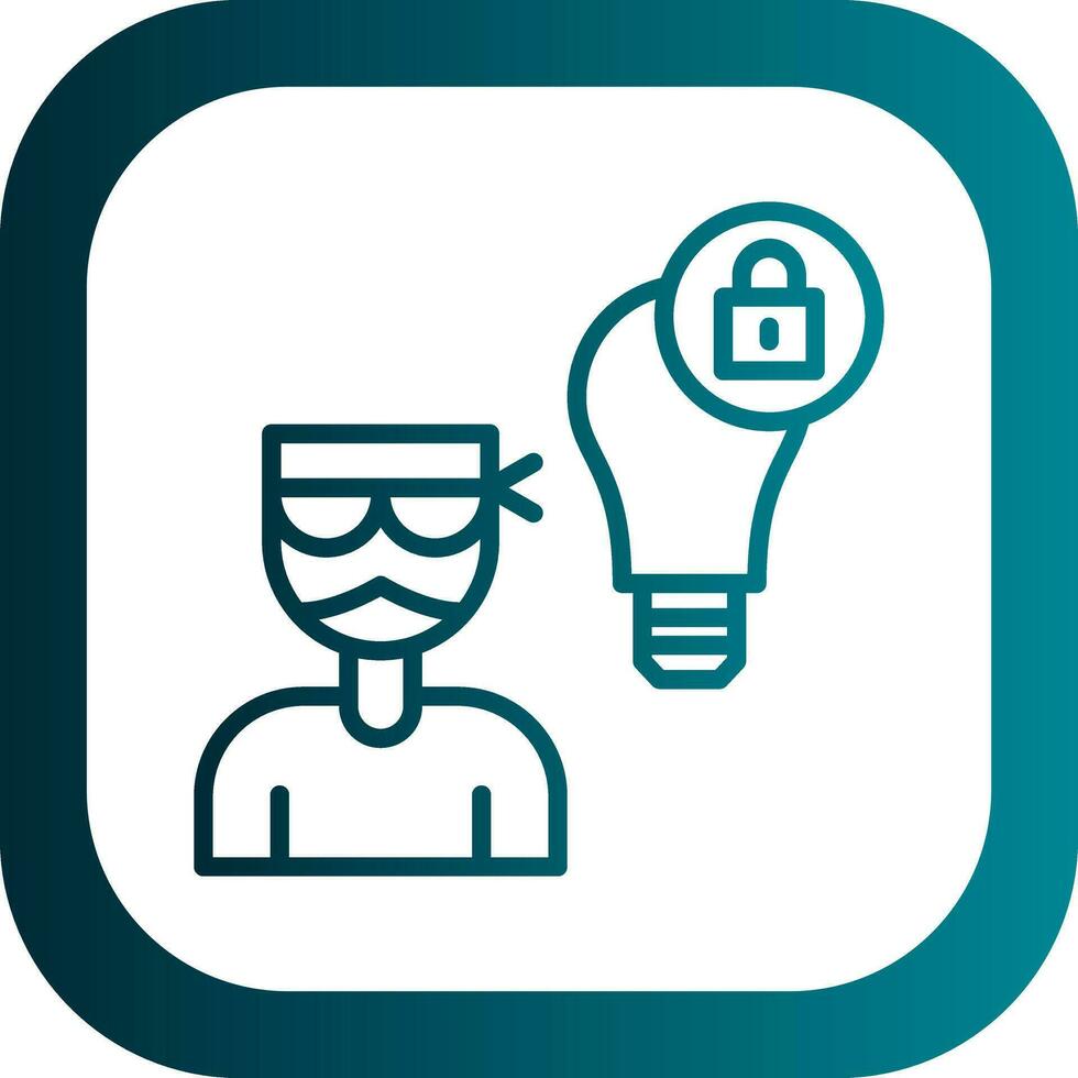 Intellectual Property Theft Vector Icon Design