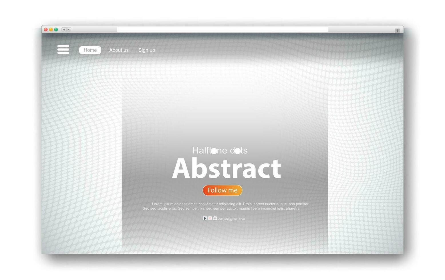 illustration of  Creative web interface design. Abstract black and white dotted halftone background. Dot radial  gradient pattern.Circles light on Horizontally seamless for Website template vector. vector