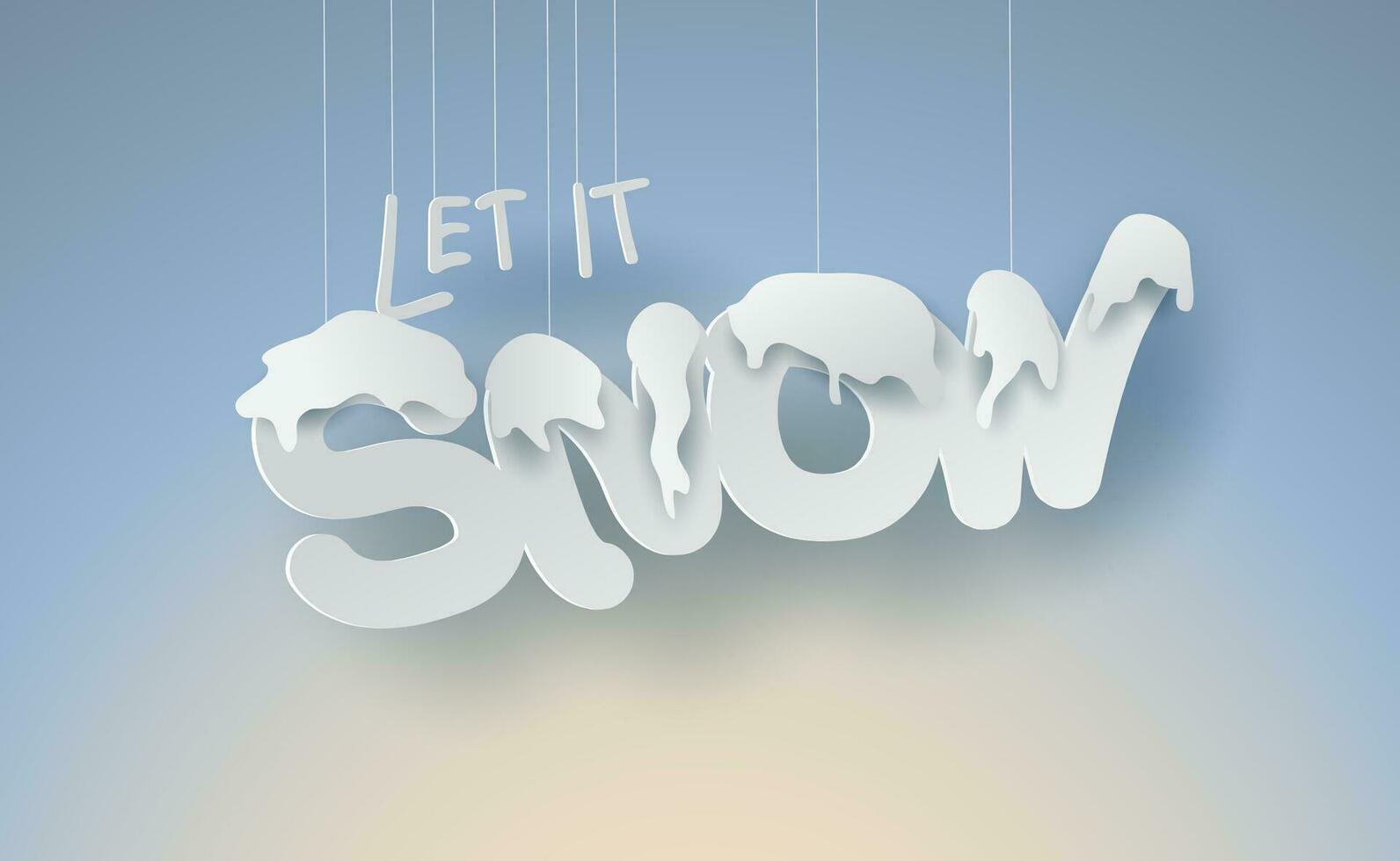 paisaje alegre Navidad y nuevo año en Días festivos antecedentes con bosque invierno copos de nieve temporada paisaje.creativo caligrafía texto dejar eso nieve de papel Arte y cortar estilo para tarjeta vector ilustración