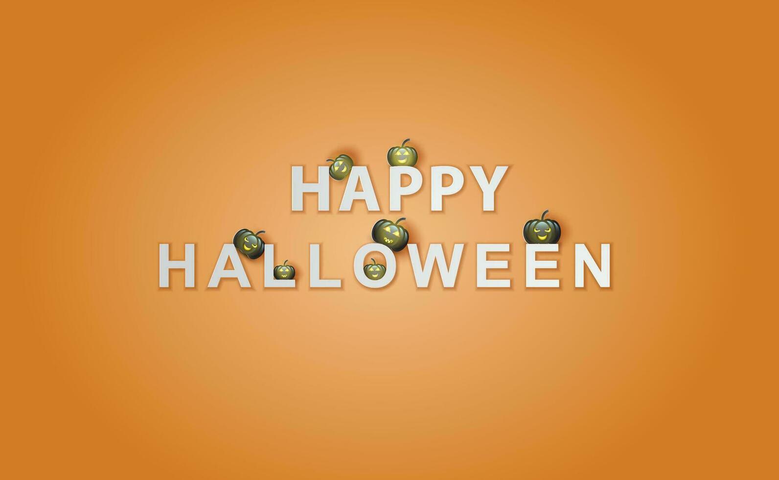 Happy Halloween background.Holiday enjoy funny horror party template.Creative minimal paper cut and craft style scene place of your text.Decorative element festival sale poster,banner concept.vector vector