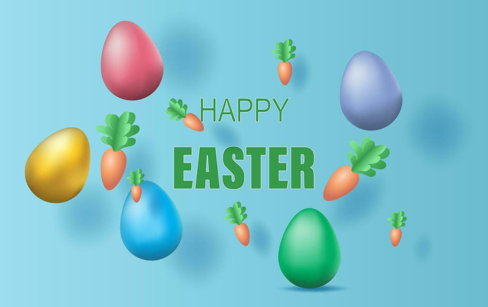 Easter day background.Creative paper art and craft style.Frame for your text banner and poster.Origami paper concept card.Plant flower colorful pastel color.vector illustration.Spring season EPS10 vector