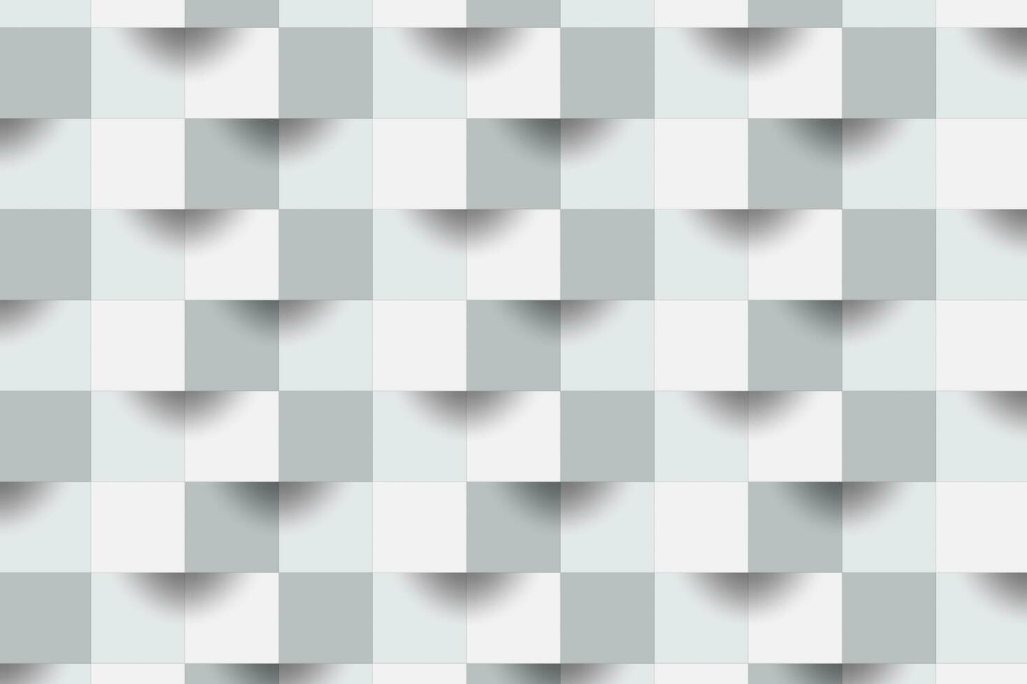 3D Abstract zoom focus white geometric shape from gray cubes.Brick wall squares texture.Panoramic Solid Surface background.Creative design Seamless minimal modern pattern wallpaper illustration. photo
