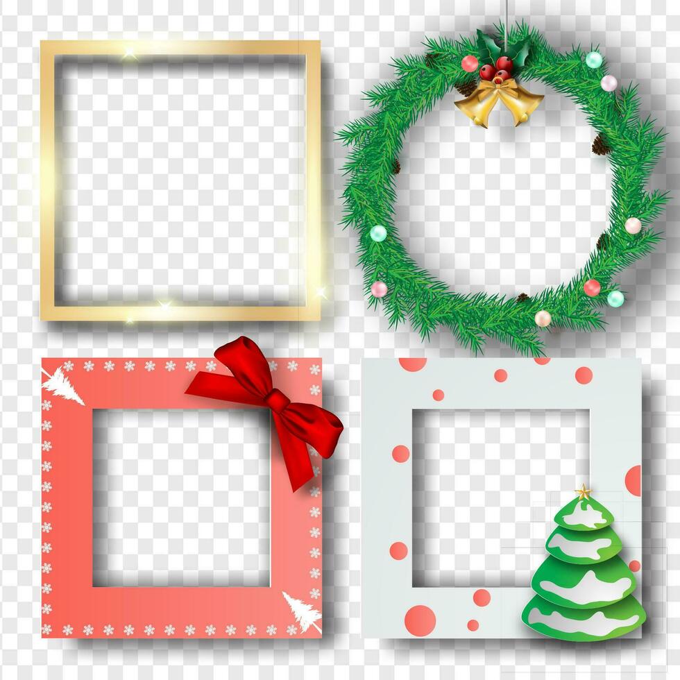 Merry Christmas Frame 3 vector