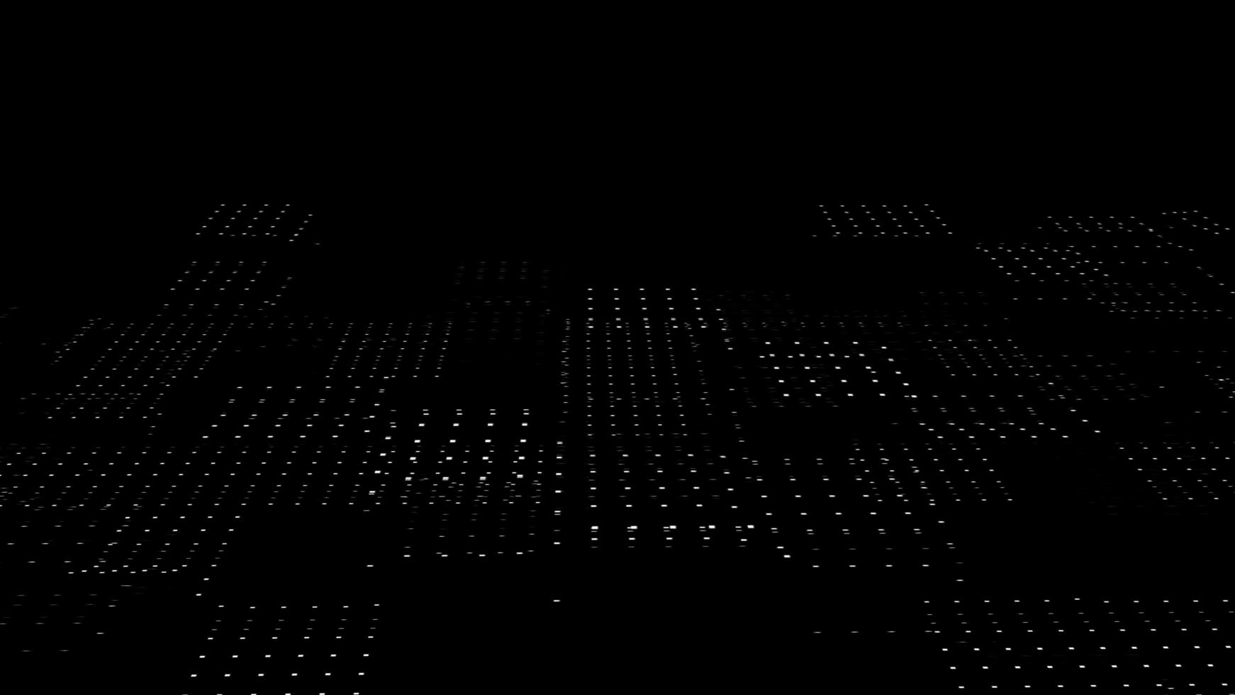 Abstract 3d rendering of seamless looped animation. Modern background design. Abstract futuristic Wave of particles. Futuristic dots background with a dynamic wave.Seamless loop.Digital matrix alpha photo
