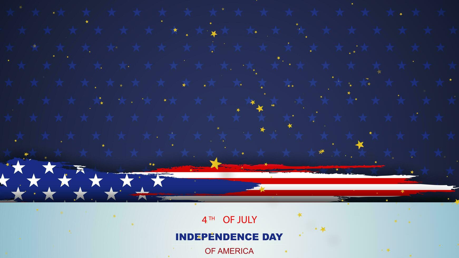 USA American wave flag Happy 4th of July background.Independence day Banner holiday in United States of America. Abstract stars template. element national flag. shooting star illustration photo