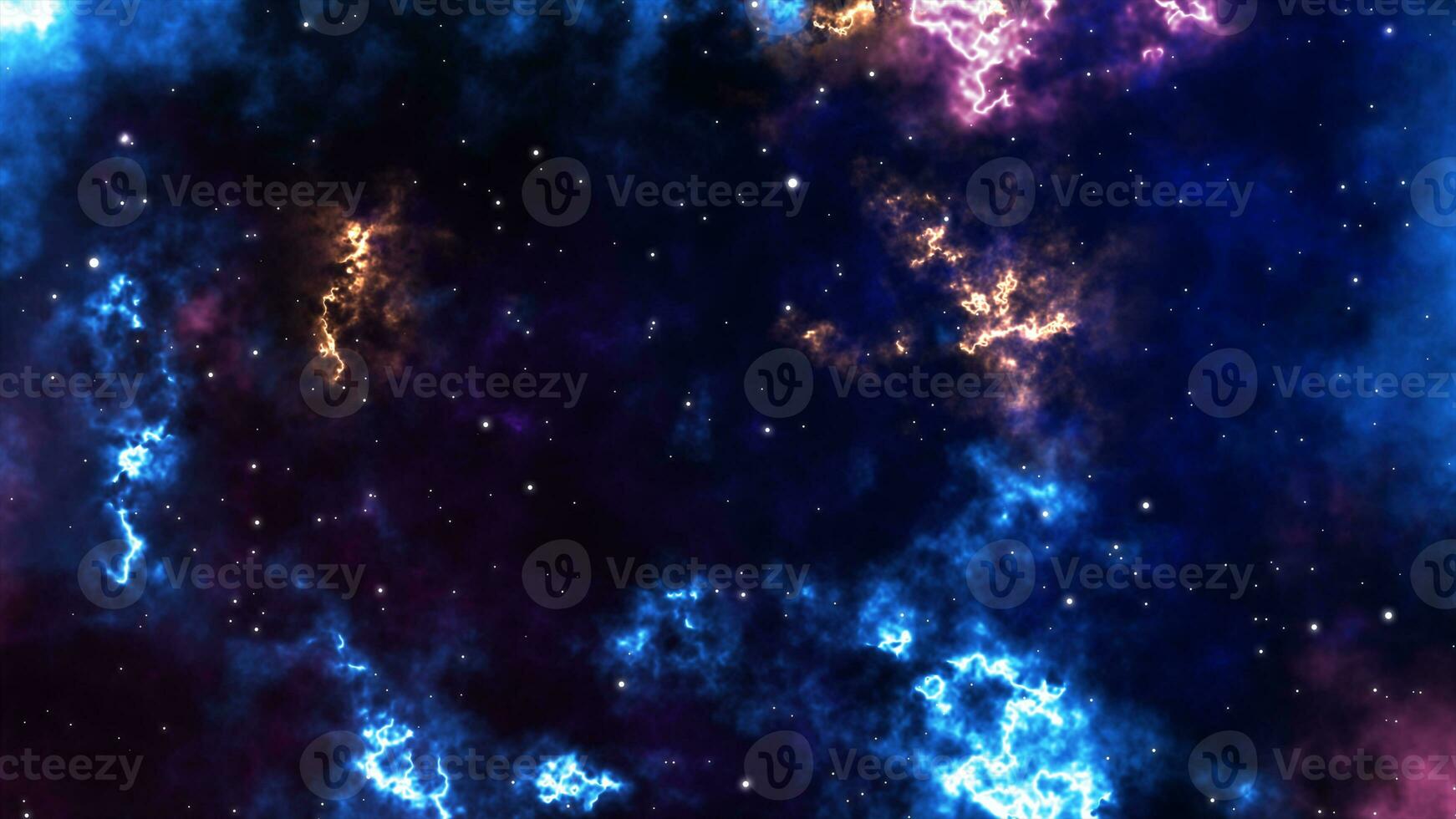 Loop Aurora galaxy animation. Sci-fi galaxy Fantasy Voyage Through Space. Star field Fly through in a space galaxy in big bang. Abstract Sci-fi Video with Space. Dark zone colorful photo