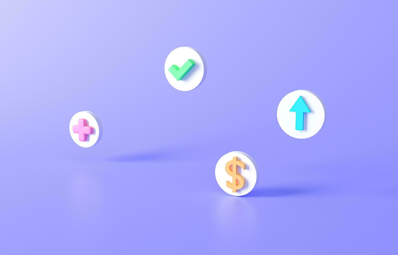 3D rendering SEO plus ,correct check, dollar up ,arrow  floating Optimization, stock trading, data web analytics, and SEO marketing concept. target and stock Business money-saving illustration photo