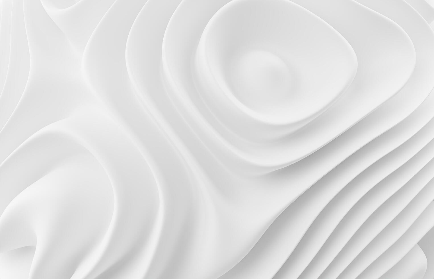 3d rendering Abstract Beauty skincare cream texture cosmetic product background. Milk circle ripple, splash water waves top view on white background. product yogurt swirl round texture surface photo