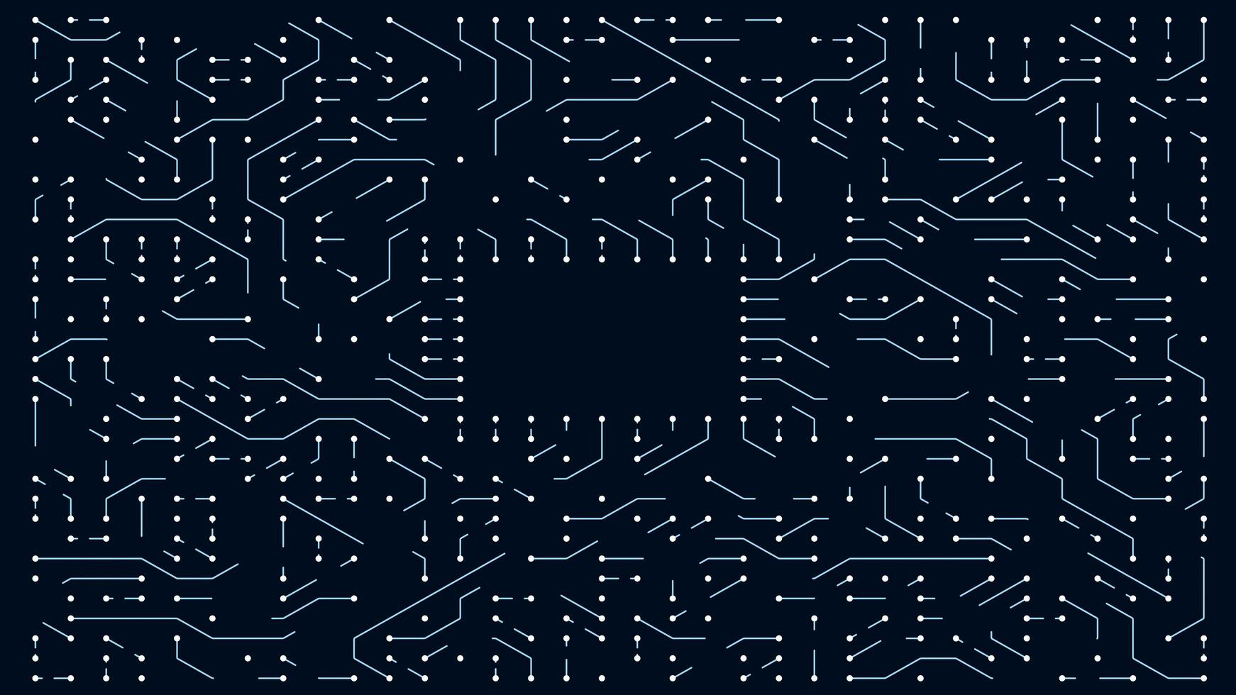 Data processing in circuit board abstract server. Technology Background CPU Circuit concept.  Data moves in the form of moving lines. 3D Visualization AI Processor Power. Blue Digitalization Process. photo