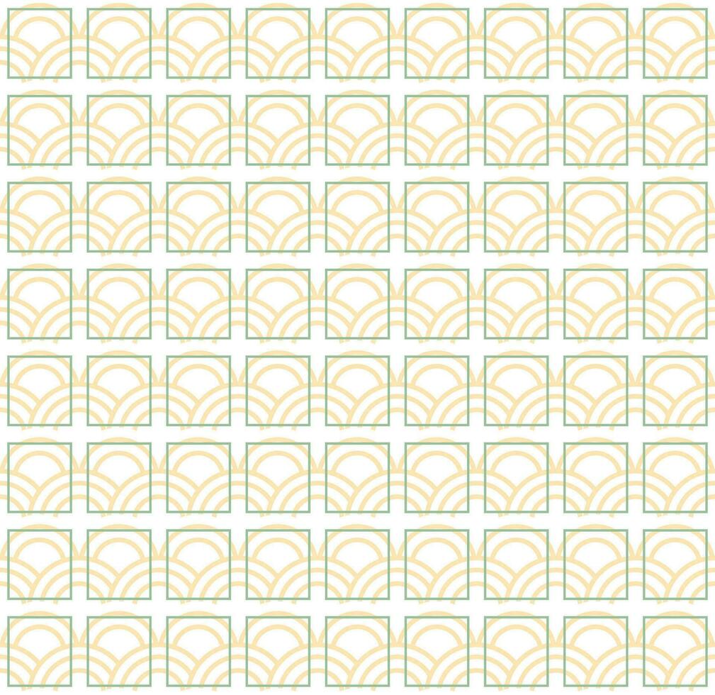 Seamless abstract yellow wave pattern japanese tradition style. Fabric texture retro decorative wallpaper. Chinese traditional oriental ornament background, yellow clouds pattern seamless illustration vector