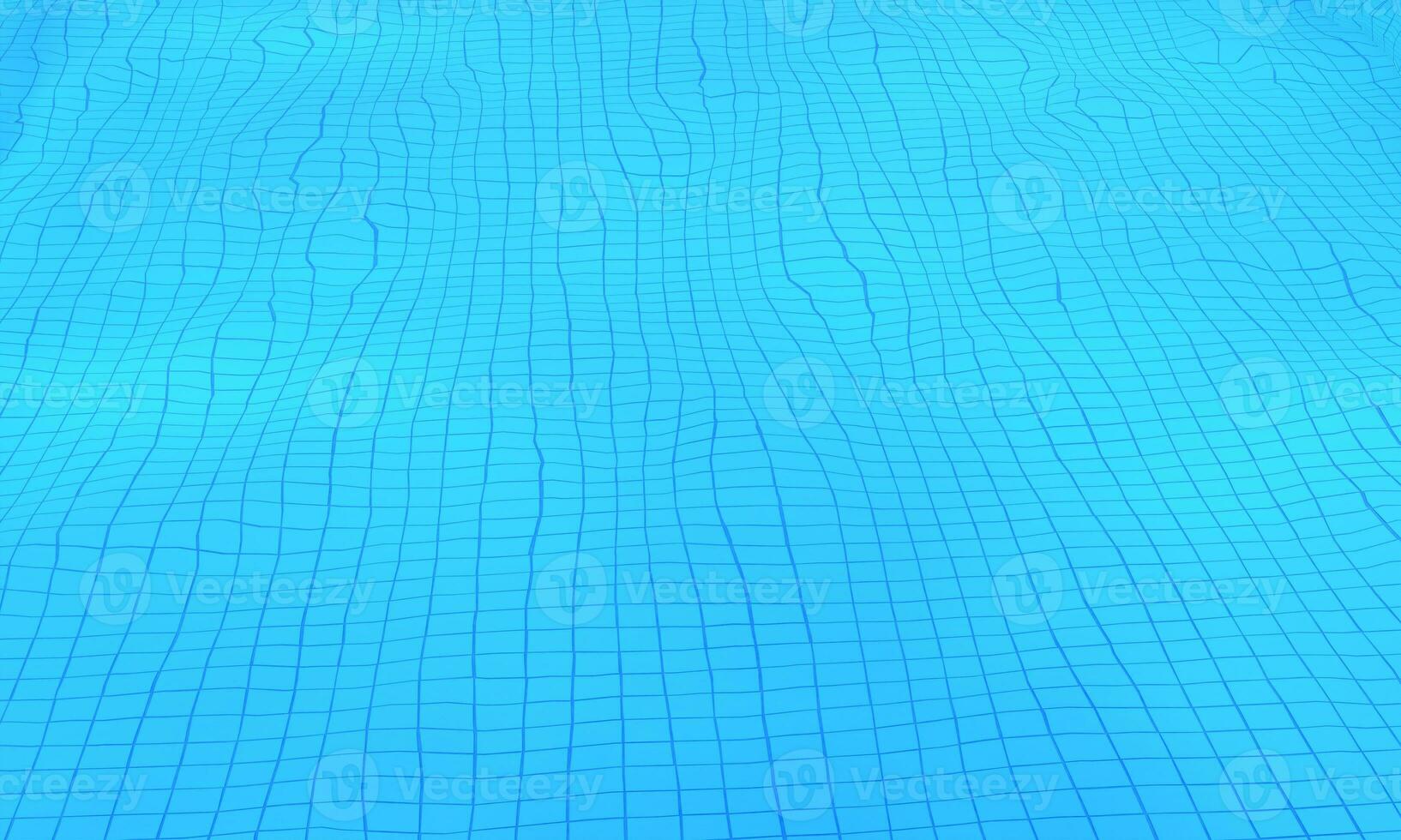 3d rendering of pool or ocean water caustic texture background. Pool water swimming pool with shiny rays. Clear with shining seamless caustic texture photo