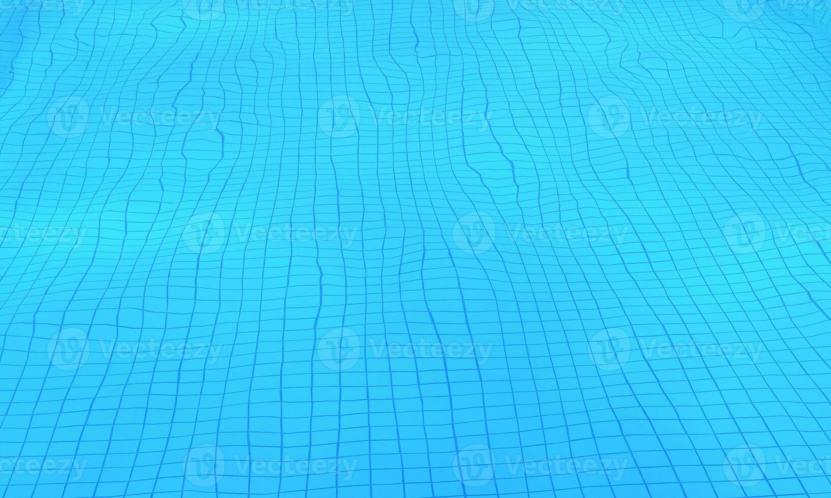 3d rendering of pool or ocean water caustic texture background. Pool water swimming pool with shiny rays. Clear with shining seamless caustic texture photo