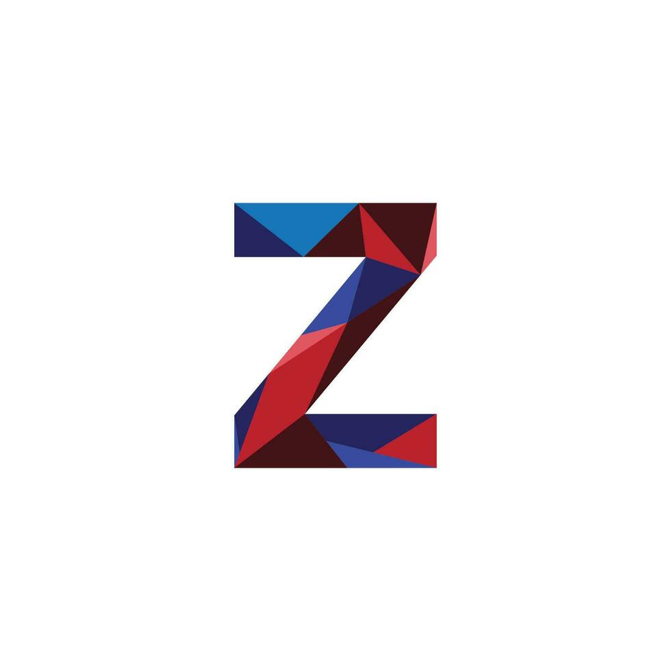 geometric Z logo vector