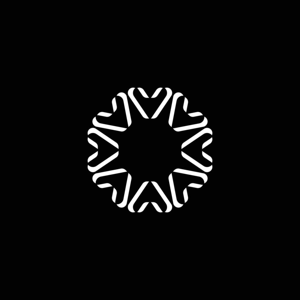 abstract floral logo vector