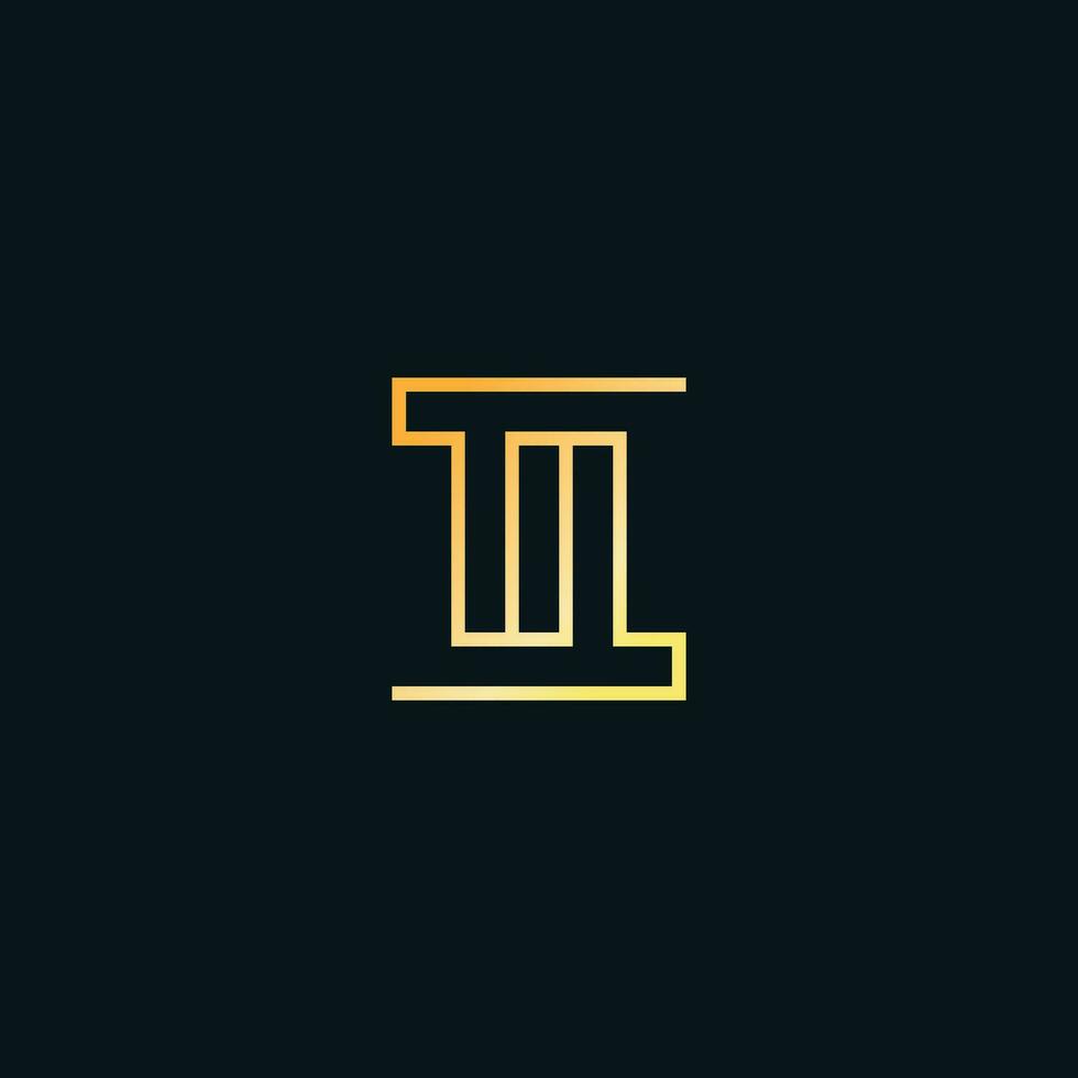 TL or LT logo vector