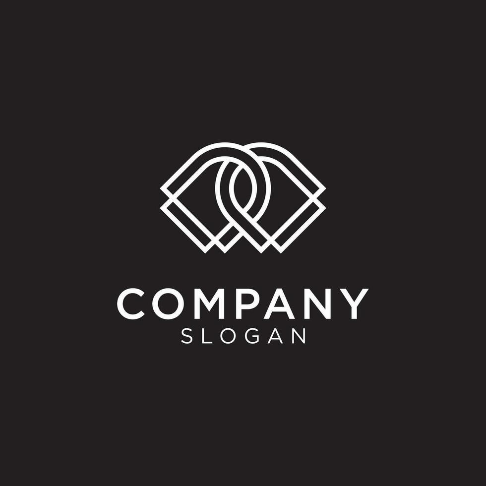 The 2 letter logo d is linked to each other. And at the same time the letters W, also seen depending on their interests. Created with 2 strokes line . Editable and easy to custom vector