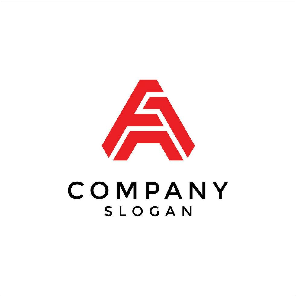 initial FA or AF lettermak logo. vector