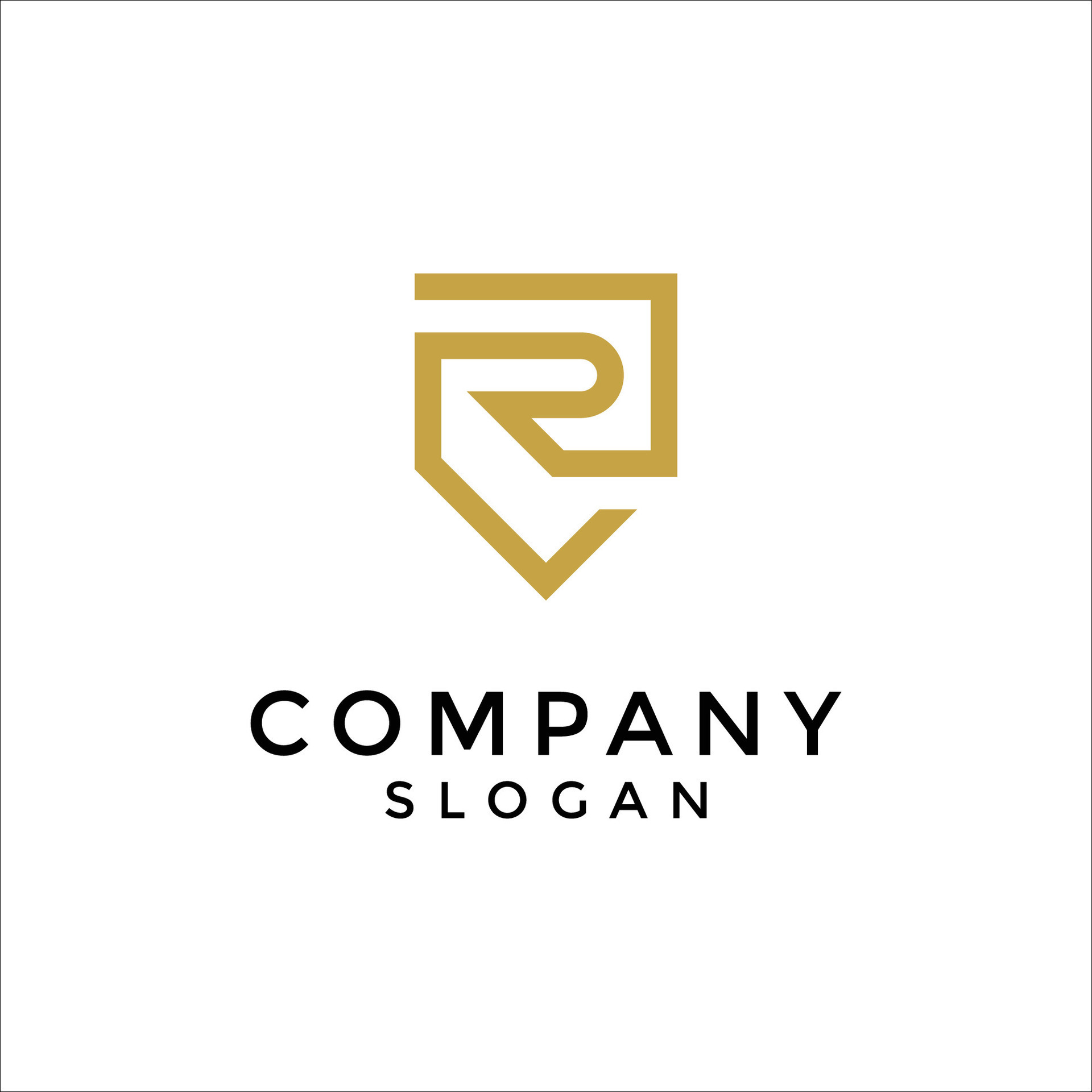 letter R shield monogram logo 31975608 Vector Art at Vecteezy