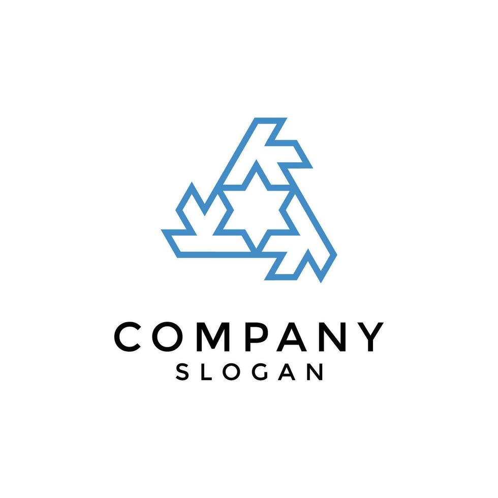 triple K triangle monoline logo 31975750 Vector Art at Vecteezy