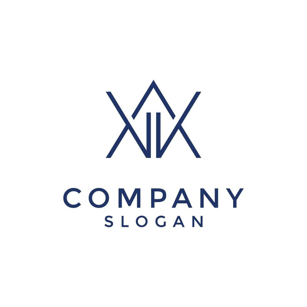 modern and elegant letter AK or KA logo vector
