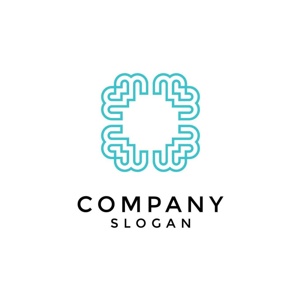 modern technology symmetry lines logo vector