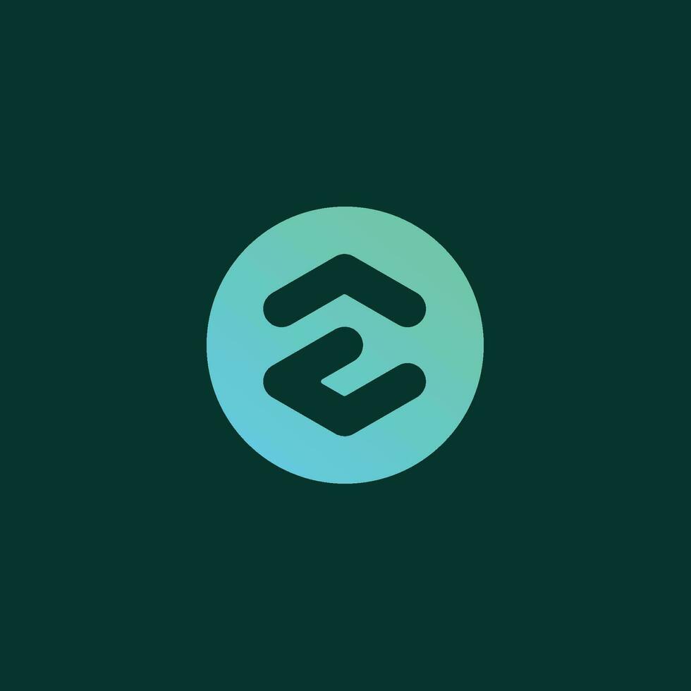 Letter E logo. hand holding an arrow. vector