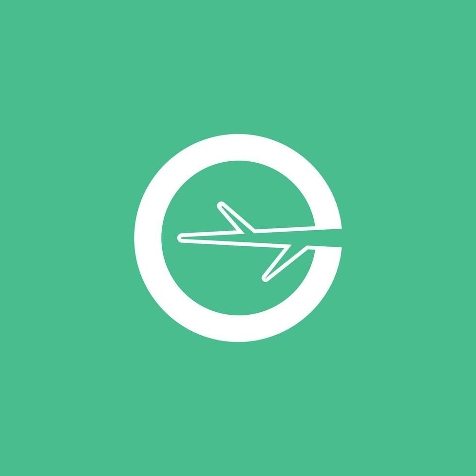 modern letter C tree branch technology logo. vector