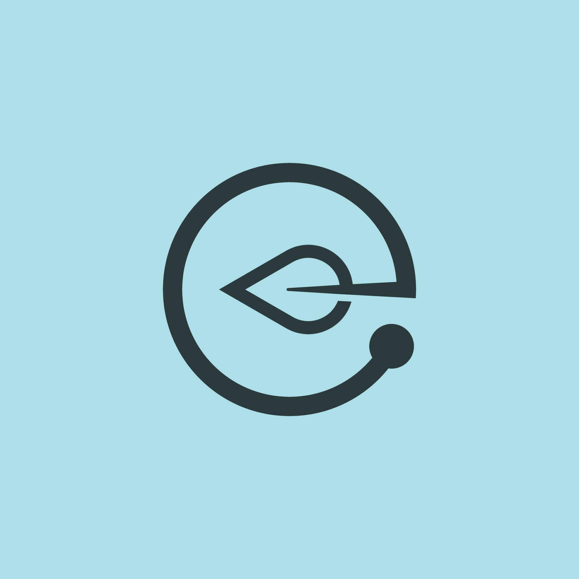 lowercase E leaf logo. 31976003 Vector Art at Vecteezy