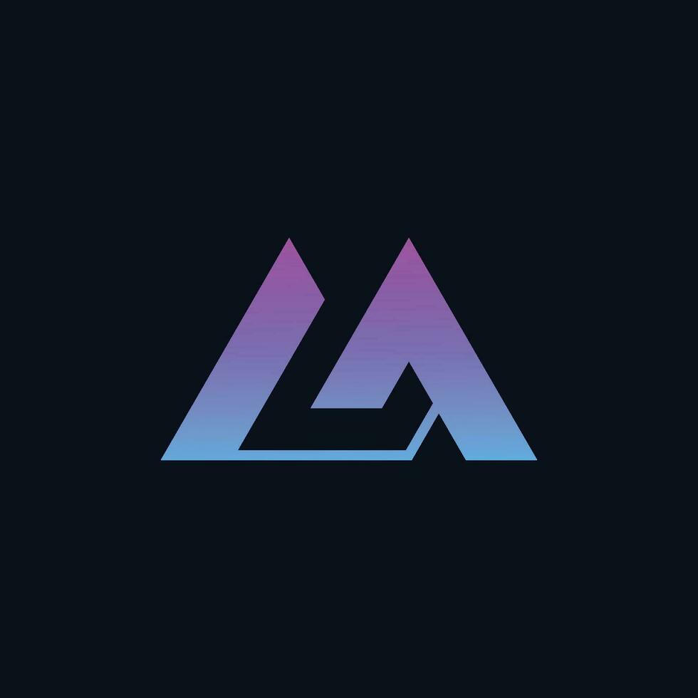 elegant modern ML or LM logo. vector