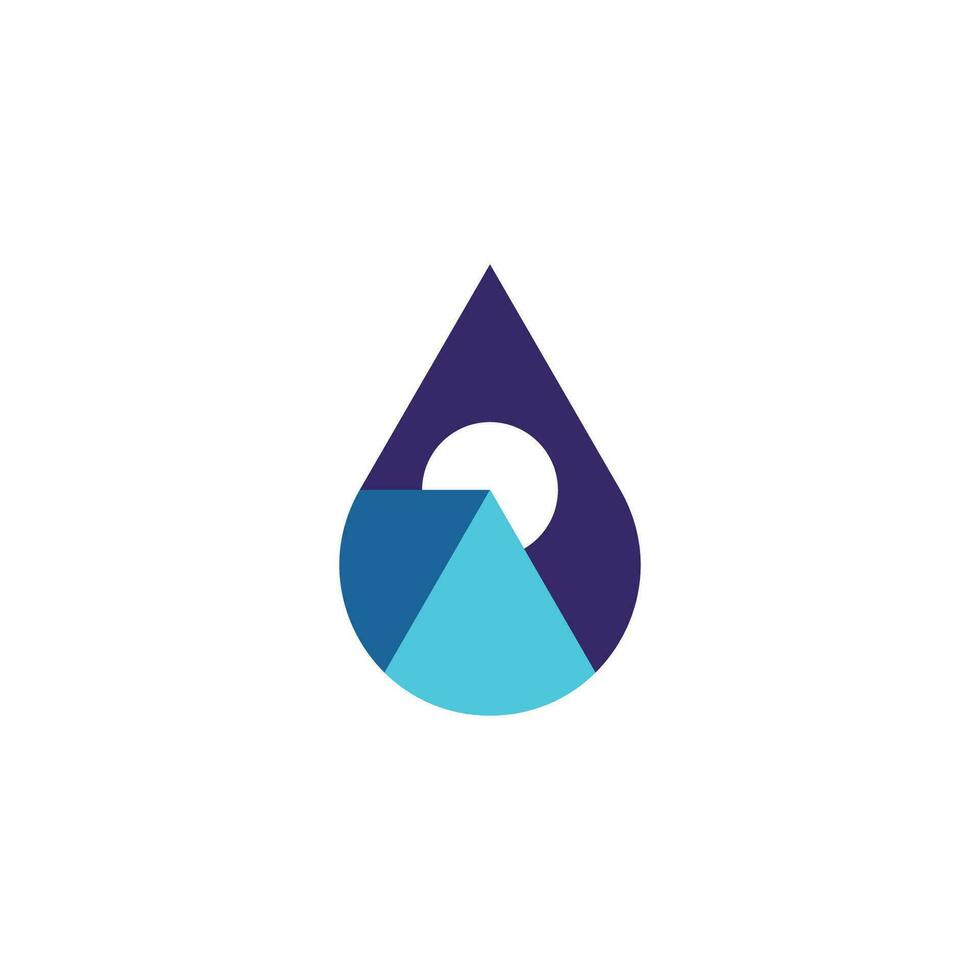 roof droplet logo. vector