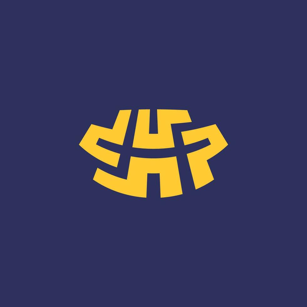 modern letter HP or HF logo. vector
