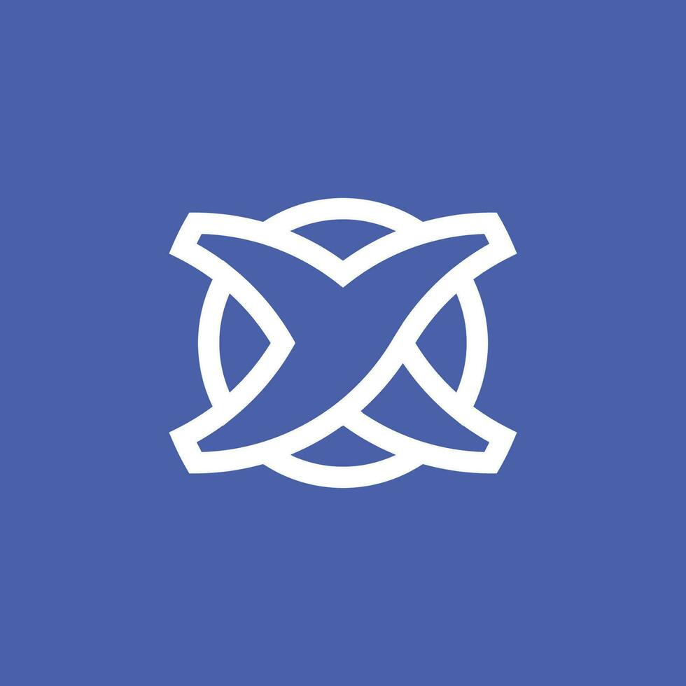 elegant modern letter YX or XY logo vector