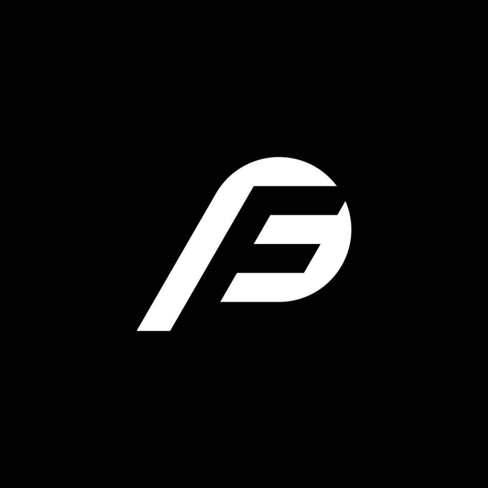 modern and elegant letter PF or FP initial logo vector