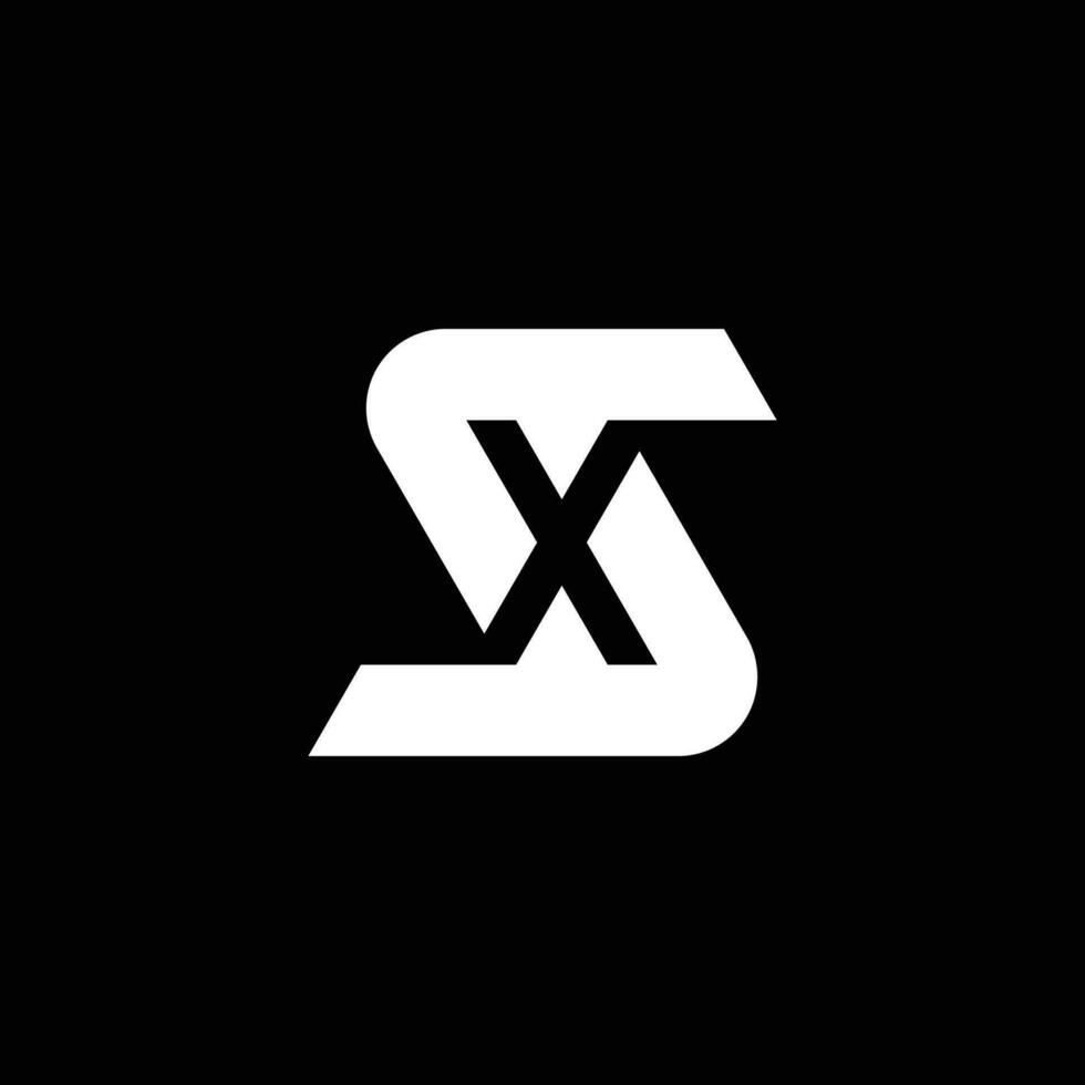 modern and elegant letter SX or XS initial logo vector
