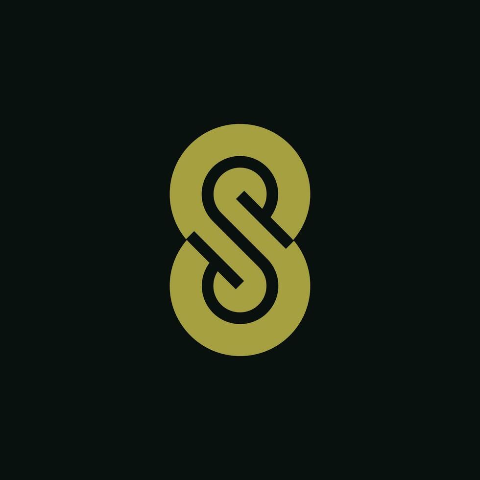 SP or PS logo. elegant and modern S and P logo. vector