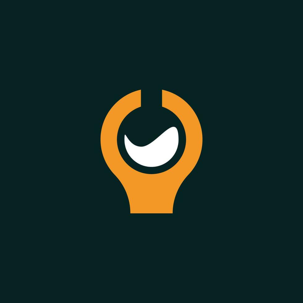 lightbulb lab logo. chemical test tube solution idea logo vector