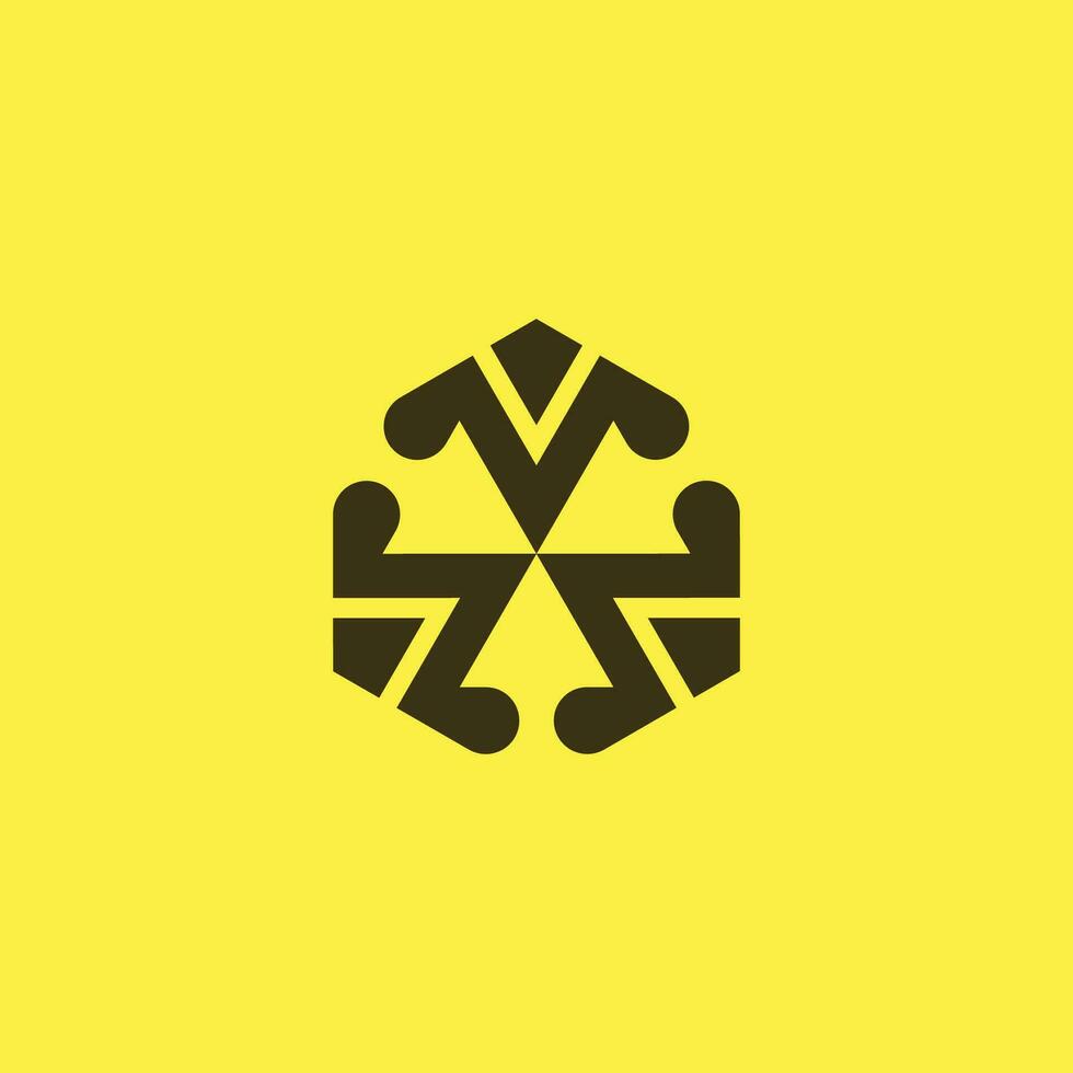 abstract MV or VM logo. letter V technology logo vector