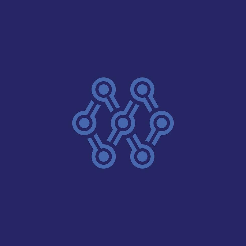 invinidad red logo. enlace conexión logo. tecnología y comunicación logo vector